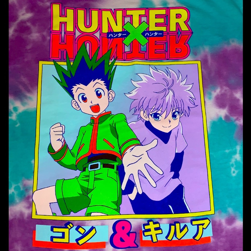 Unisex tie-dye HunterxHunter T-shirt, size xl, hardly worn